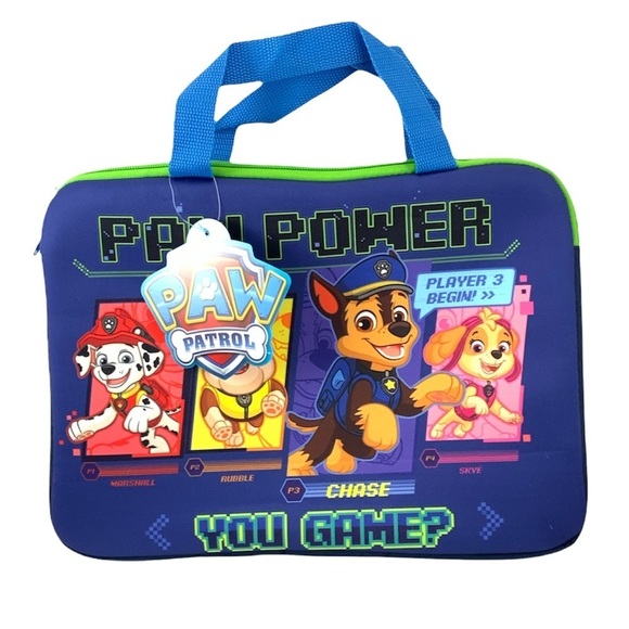 Nickelodeon Paw Patrol iPad Any Tablet Laptop Carrying Case Padded 13 X 10 Inch - Picture 1 of 14